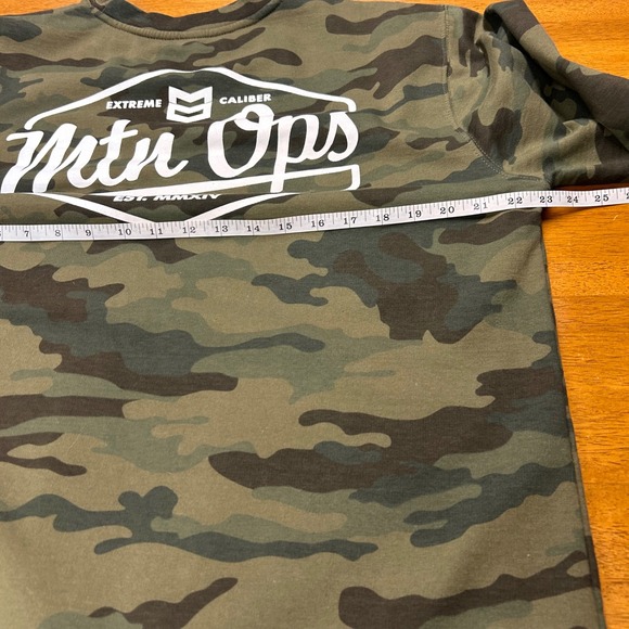 MTN OPS Camo Crewneck Sweatshirt Large  Cotton Blend Long Sleeve Pullover READ - Picture 9 of 12